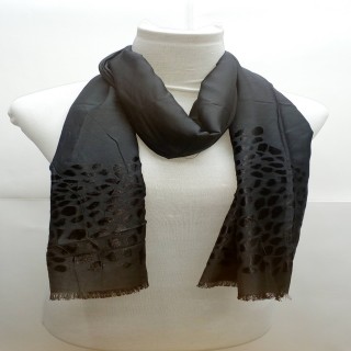 Heavy Brasso Stole- Black Color